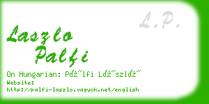 laszlo palfi business card